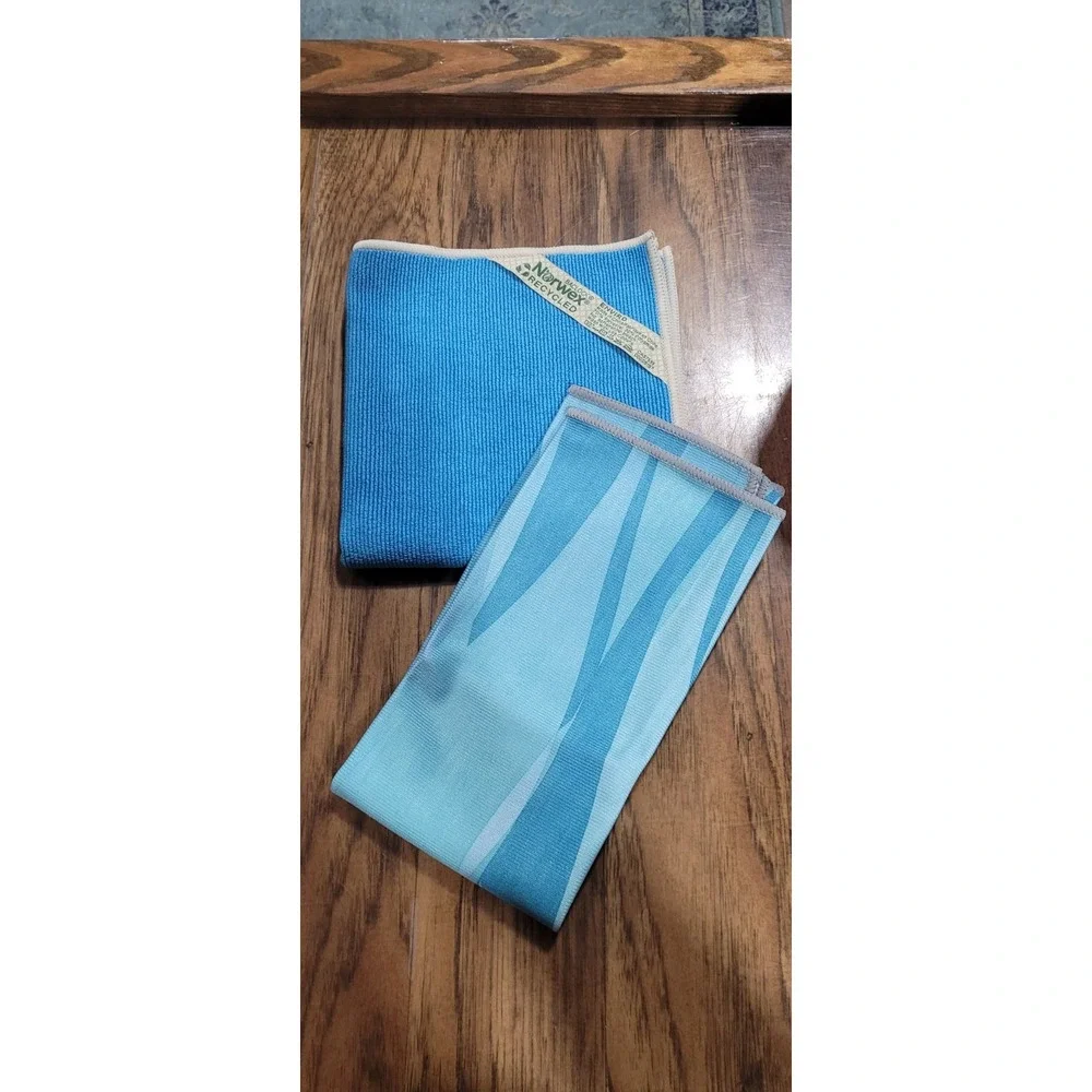 New Norwex Basic Package  Blue Enviro Cloth and  Wave Window Cloth